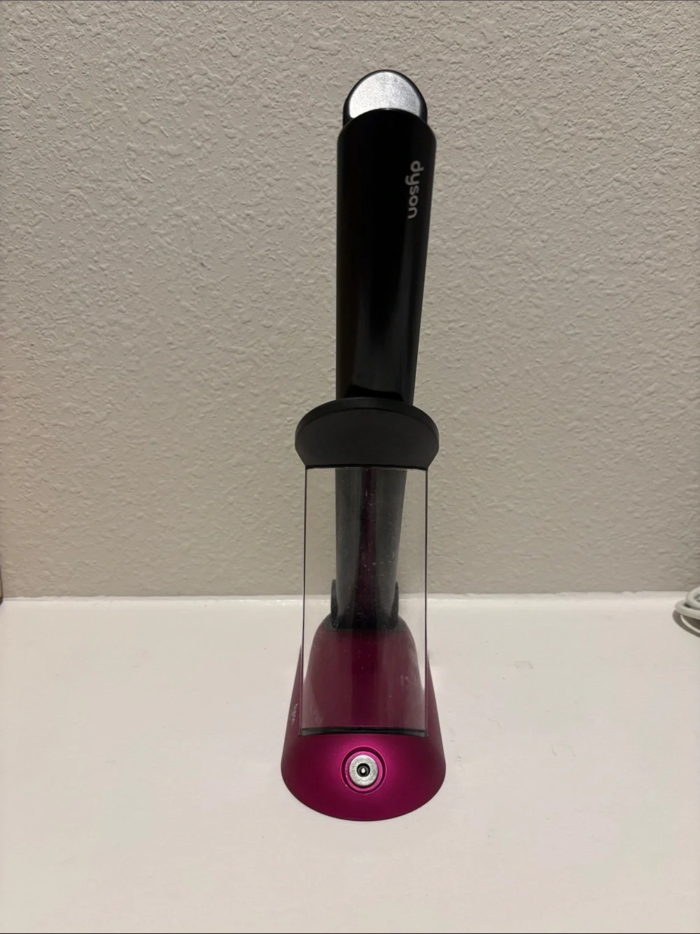 Dyson Black  Styling Iron with Pink Charging Dock